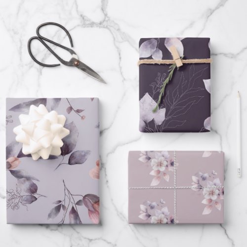 Elegant Multi Purpose Floral Wrapping Paper Sheets