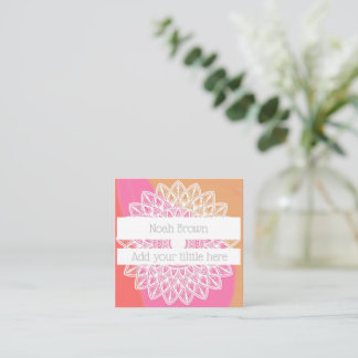 Elegant multicolor Mandala Logo Business Card