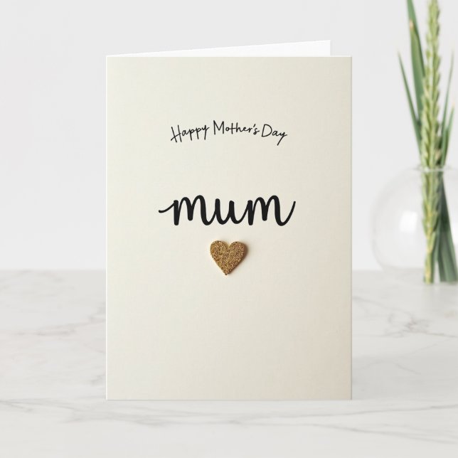 Elegant Mums Day Greeting Card (Front)