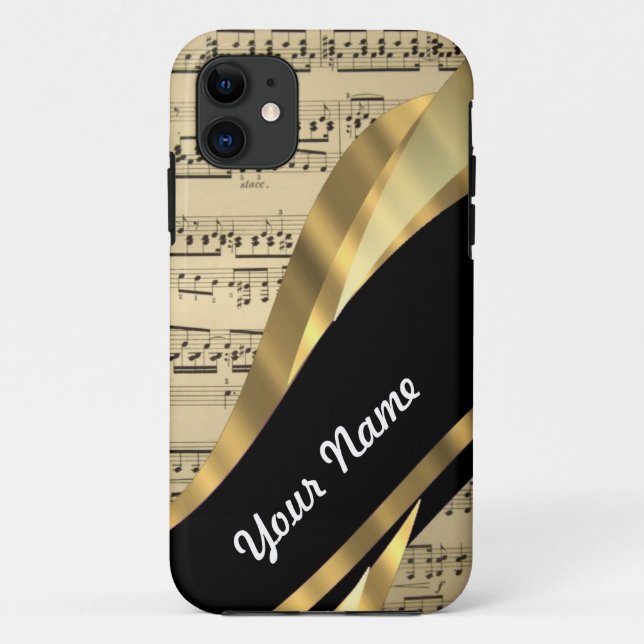 Elegant music sheet Case-Mate iPhone case (Back)