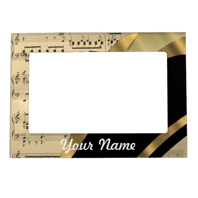Elegant music sheet magnetic frame (Front)