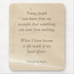 Elegant Music Teacher Haydn Quote Mouse Pad at Zazzle