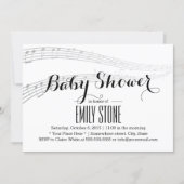 Elegant Musical Baby Shower Invitation (Front)