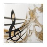 Elegant Musical Note Ceramic Tile at Zazzle