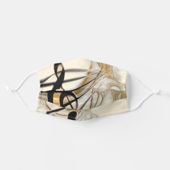 Elegant Musical Note Face Mask by Recipecard at Zazzle