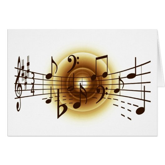 Elegant Musical Notes (Front Horizontal)