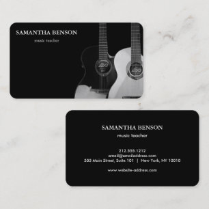 Elegant Musician Business Card