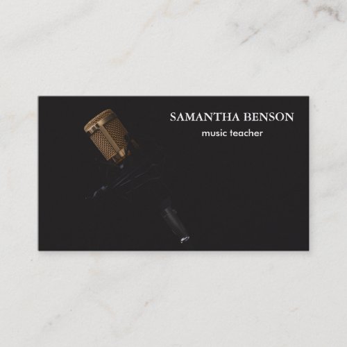 Elegant Musician  Business Card