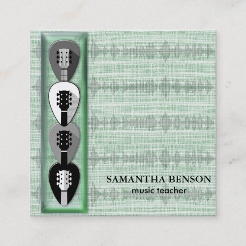 Elegant Musician Business card with Music Note