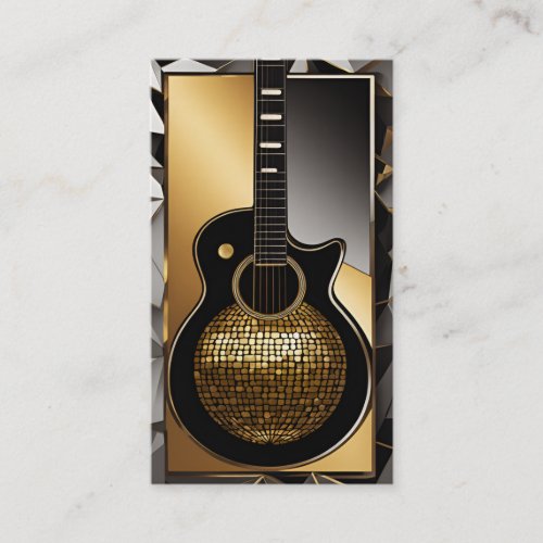 Elegant Musician Business card with Music Note