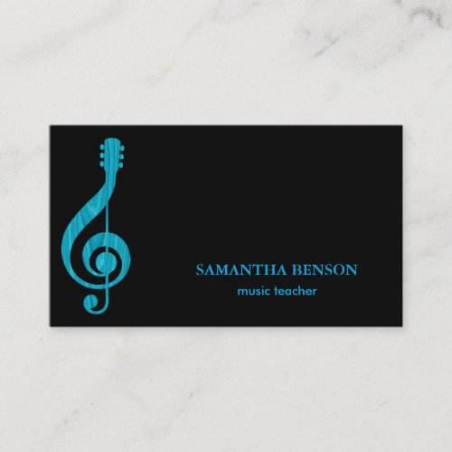 Elegant Musician Business card with Music Note