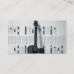 Elegant Musician Business card with Music Note
