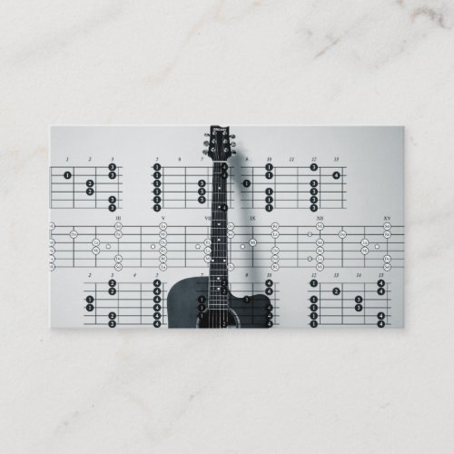 Elegant Musician Business card with Music Note