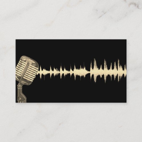 Elegant Musician Business card with Music Note