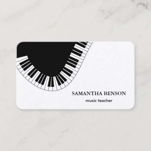 Elegant Musician Business card with Music Note