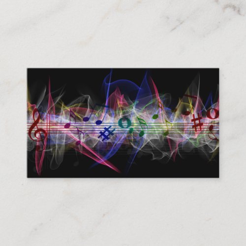 Elegant Musician Business card with Music Note