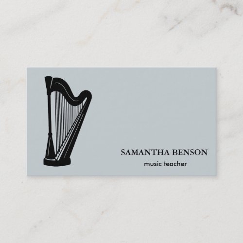 Elegant Musician Business card with Music Note