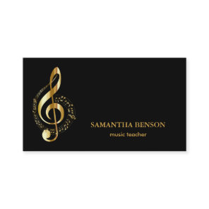 Elegant Musician Business card with Music Note
