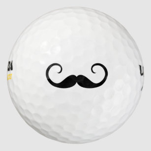 Elegant Mustache Golf Balls