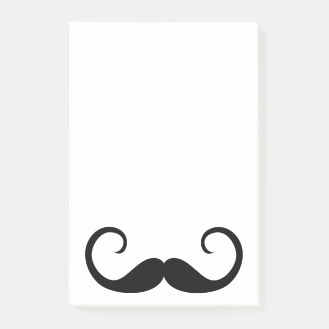 Elegant Mustache Post-it Notes (Front)