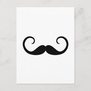Elegant Mustache Postcard