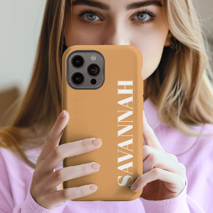 Elegant Mustard personalized name simple  iPhone 13 Pro Max Case