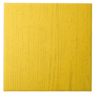 Elegant Mustard Yellow Wood Grain Ceramic Tile