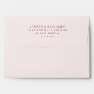 Elegant Muted Brown Typographic Envelope
