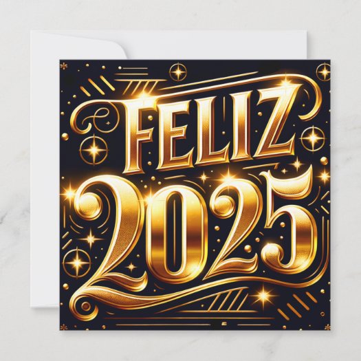 Elegant Muy feliz Año Nuevo 2025
