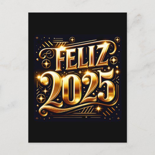 Elegant Muy feliz Año Nuevo 2025