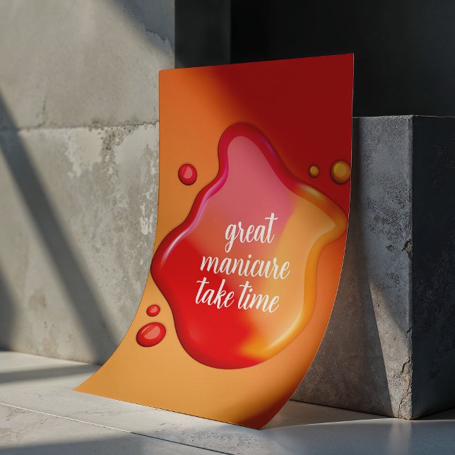 Elegant Nail Art - Take Time Manicure Poster (Creator Uploaded)