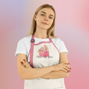 Elegant Nail Artist Manicurist Uniform Staff Apron