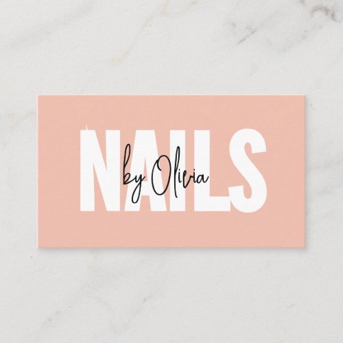 Elegant Nail Salon Business Card Template | Minima