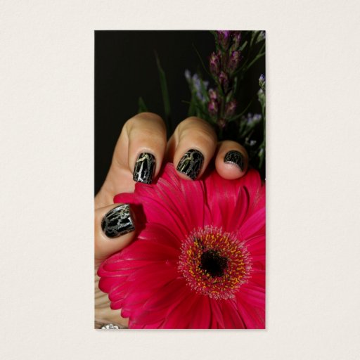Customizable Elegant Nails card Business Card