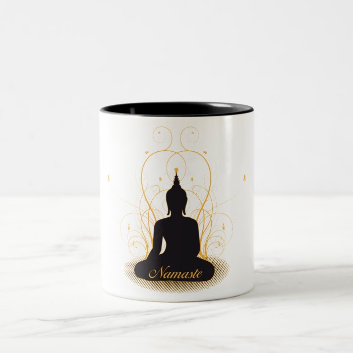 Elegant Namaste Buddha Coffee Mug