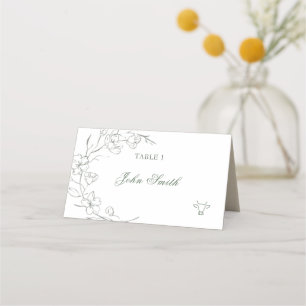 Elegant Name Food Card