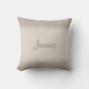 Elegant Name Handwritten Script Font Text Modern Throw Pillow