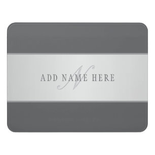 Elegant Name & Monogram Lettering (or other text) Door Sign