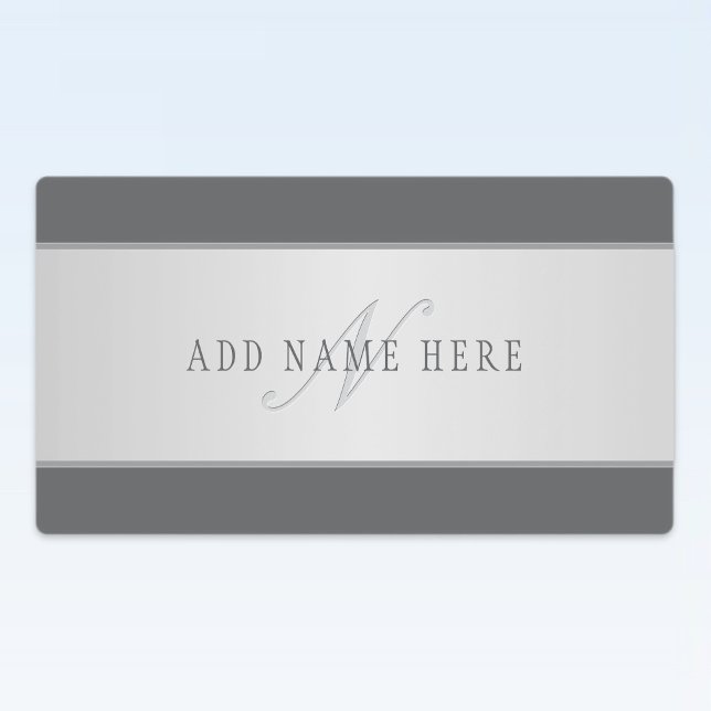 Elegant Name & Monogram Lettering (or other text) Labels (Creator Uploaded)