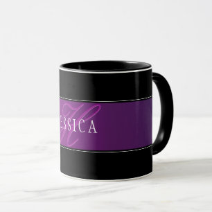 Elegant Name & Monogrammed Initial/s Mug