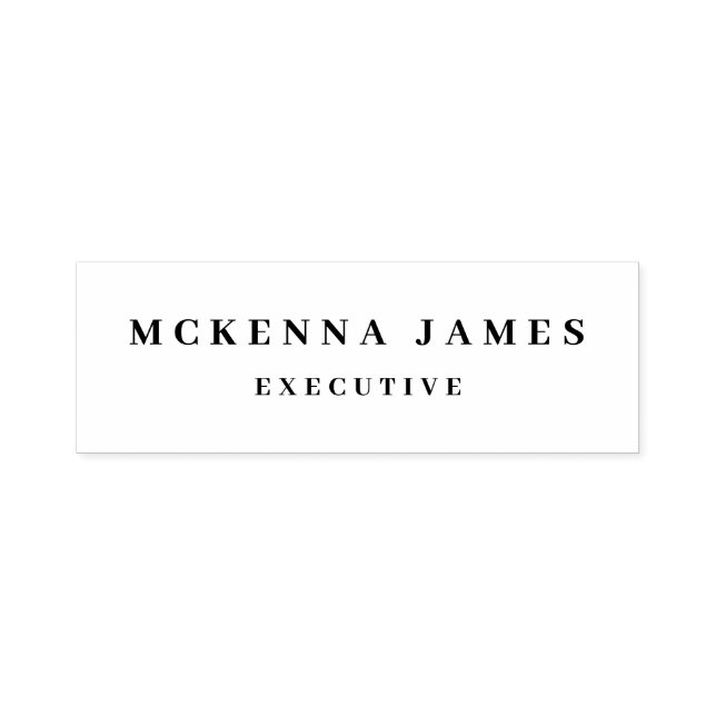   Elegant Name Stamp Custom Self Inking Stamp (Design)