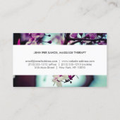 ELEGANT NAME with CHERRY BLOSSOMS II Business Card (Back)