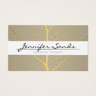 ELEGANT NAME with GOLD TREE PATTERN Business Card