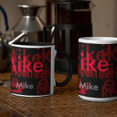 elegant names pattern personalized mug