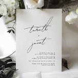 Elegant NAMES | Stylish Black & White Wedding Invitation<br><div class="desc">This design is part of a collection.</div>