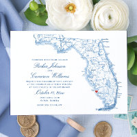 Elegant Naples Florida Map Wedding