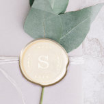 Elegant Natural Laurel Leaf Frame Custom Monogram Wax Seal Sticker<br><div class="desc">Natural elegant laurel leaf style design frame with simple custom monogram design. A simple and elegant wax seal sticker design perfect for adding your personal touch to your personal stationery,  wedding,  and more!</div>