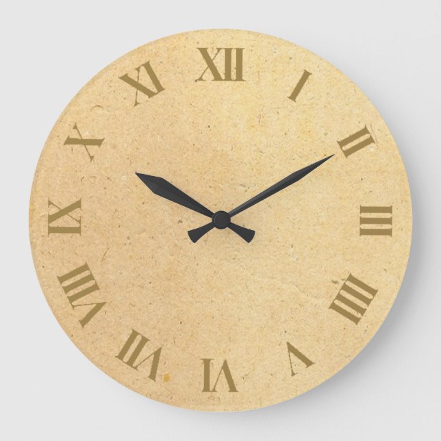 Elegant Natural texture Pattern Large Clock (Front)