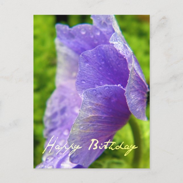 Elegant Nature Birthday Card (Front)