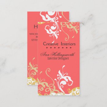 Elegant Nature Floral  Lilly Bold Colors Business Card by 911business at Zazzle